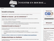 Tablet Screenshot of investir-en-bourse.com